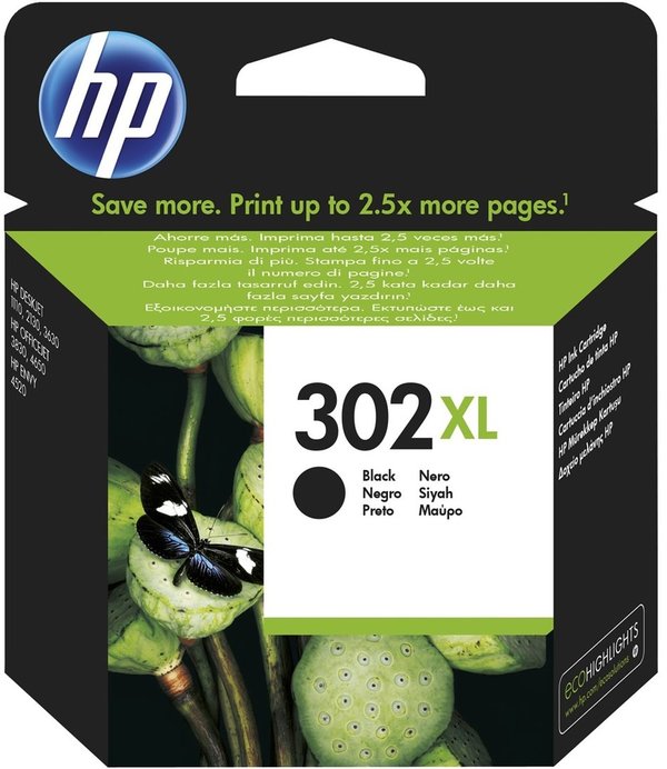 HP 302 XL zwart - origineel HP