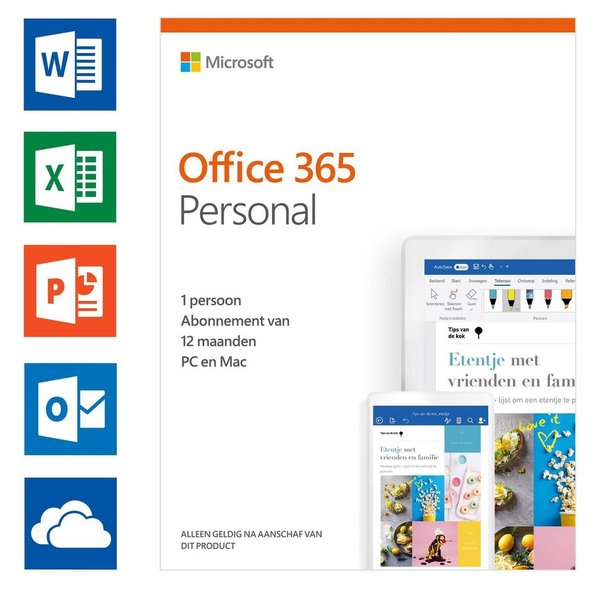 Microsoft Office 365 Personal 1 jaar